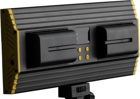 ضوء ليد أونيكس 240 ثنائي اللون من الألومنيوم يوضع على الكاميرا من إيكان، أسود (OYB240) in Kuwait