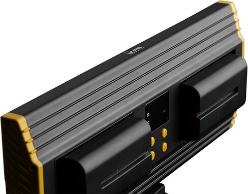 ضوء ليد أونيكس 240 ثنائي اللون من الألومنيوم يوضع على الكاميرا من إيكان، أسود (OYB240) in Kuwait