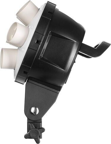 Fovitec - رأس تصوير فوتوغرافي 7 مقابس مع حامل مظلة - [إضاءة مستمرة] [يناسب سبعة مصابيح CFL] [يتضمن سلك طاقة قياسي ثلاثي الشقوق فقط] in Kuwait