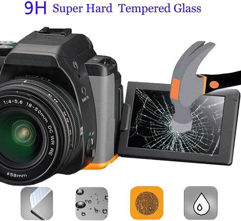 debous Screen Cover for Nikon D7500, Optical Tempered Glass 0.3mm 9H Hard Film (3 Pack) in Saudi Arabia