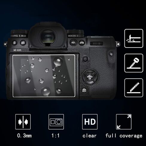 debous Screen Cover for Nikon D7500, Optical Tempered Glass 0.3mm 9H Hard Film (3 Pack) in Saudi Arabia