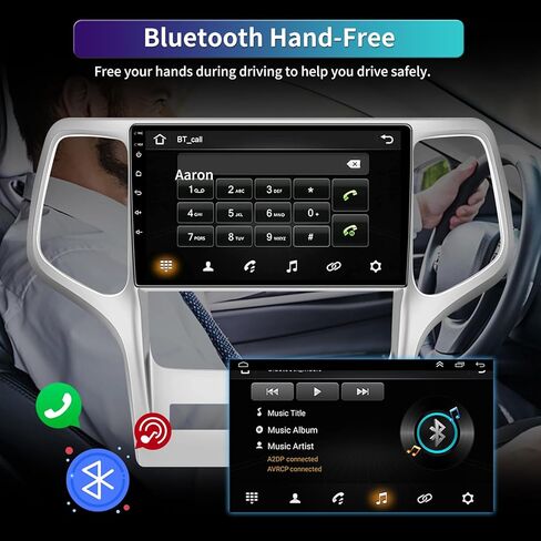 ترقية جديدة لنظام Android 12 راديو السيارة ستيريو لسيارة جيب جراند شيروكي 2008-2013، 9.2 بوصة في لوحة القيادة نظام تحديد المواقع العالمي (GPS) وشاشة لمس IPS 4+32 جيجابايت مع Carplay Android Auto WiFi SWC FM RDS كاميرا احتياطية مجانية in Kuwait