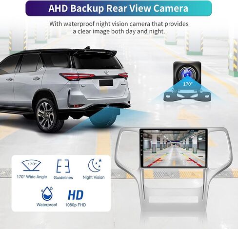 ترقية جديدة لنظام Android 12 راديو السيارة ستيريو لسيارة جيب جراند شيروكي 2008-2013، 9.2 بوصة في لوحة القيادة نظام تحديد المواقع العالمي (GPS) وشاشة لمس IPS 4+32 جيجابايت مع Carplay Android Auto WiFi SWC FM RDS كاميرا احتياطية مجانية in Kuwait