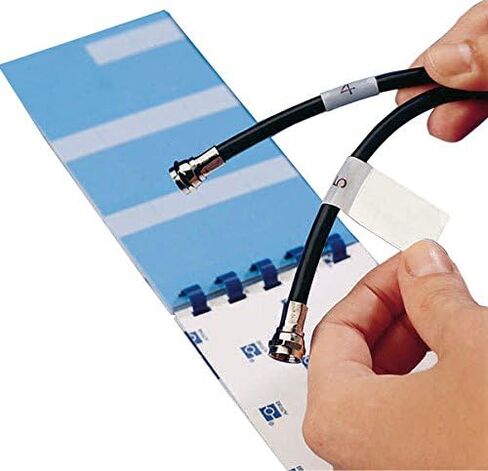Brady PWC-PK-1 1.75" Height, 0.75" Width, B-292 Self-Laminating Vinyl, White Color Write-On Self-Laminating Wire And Cable Marker (Pack Of 120 Book) in Saudi Arabia