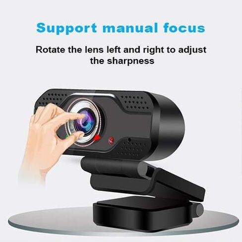 1080P Webcam with Microphone,Web Camera for Desktop Laptop Computer USB Plug and Play,for Windows,Mac OS,Linux,Andriod,for Video Streaming,Conference,Gaming,Online Classes in Saudi Arabia