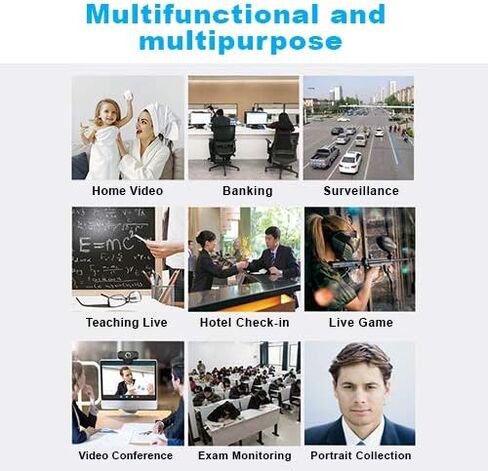 1080P Webcam with Microphone,Web Camera for Desktop Laptop Computer USB Plug and Play,for Windows,Mac OS,Linux,Andriod,for Video Streaming,Conference,Gaming,Online Classes in Saudi Arabia