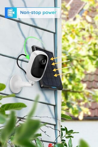 كاميرا ريولينك اللاسلكية للأمان في الهواء الطلق، بطارية قابلة لإعادة الشحن/تعمل بالطاقة الشمسية، رؤية ليلية 1080 بكسل، كشف الحركة، التحدث في اتجاهين، دعم مقاوم للماء مساعد جوجل | أرجوس 2 + لوحة شمسية (متجددة) in Kuwait