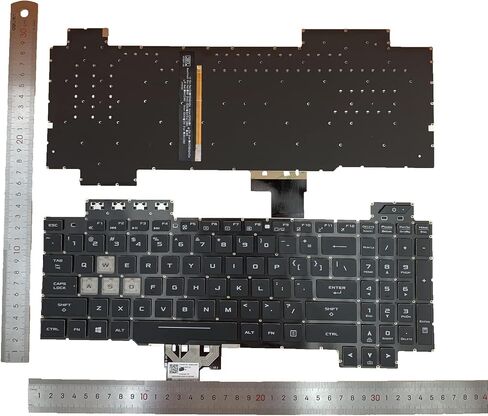 استبدال الكمبيوتر المحمول تخطيط الولايات المتحدة RGB لوحة المفاتيح الخلفية الملونة ل Asus TUF Gaming FX505 FX505D FX505DV FX505DD FX505DT FX505DU FX505DY FX505G FX505GT FX505GU FX505GE FX505GD FX505GM FX505A FX504 FX705 in Saudi Arabia