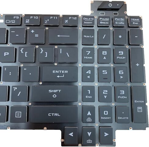 استبدال الكمبيوتر المحمول تخطيط الولايات المتحدة RGB لوحة المفاتيح الخلفية الملونة ل Asus TUF Gaming FX505 FX505D FX505DV FX505DD FX505DT FX505DU FX505DY FX505G FX505GT FX505GU FX505GE FX505GD FX505GM FX505A FX504 FX705 in Saudi Arabia