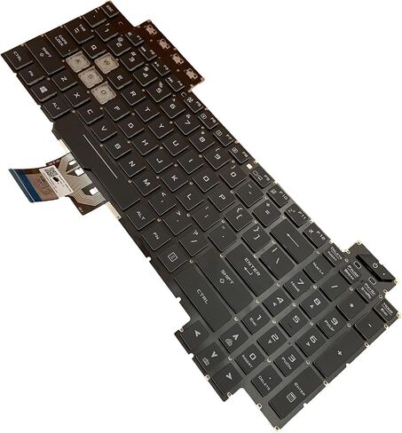 استبدال الكمبيوتر المحمول تخطيط الولايات المتحدة RGB لوحة المفاتيح الخلفية الملونة ل Asus TUF Gaming FX505 FX505D FX505DV FX505DD FX505DT FX505DU FX505DY FX505G FX505GT FX505GU FX505GE FX505GD FX505GM FX505A FX504 FX705 in Saudi Arabia