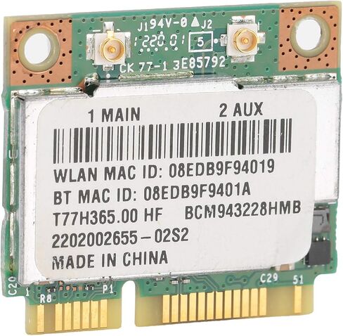 بطاقة واي فاي صغيرة ثنائية النطاق بتقنية بي سي إيه، بطاقة محول شبكة لاسلكية، 802. محول واي فاي السريع 802. 11A/B/G/N 300Mbps PCI Express لـ Win7/Win8/Win10 in Kuwait