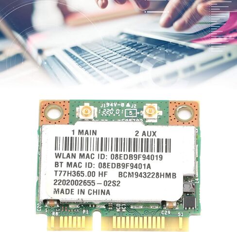 بطاقة واي فاي صغيرة ثنائية النطاق بتقنية بي سي إيه، بطاقة محول شبكة لاسلكية، 802. محول واي فاي السريع 802. 11A/B/G/N 300Mbps PCI Express لـ Win7/Win8/Win10 in Kuwait