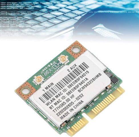 بطاقة واي فاي صغيرة ثنائية النطاق بتقنية بي سي إيه، بطاقة محول شبكة لاسلكية، 802. محول واي فاي السريع 802. 11A/B/G/N 300Mbps PCI Express لـ Win7/Win8/Win10 in Kuwait
