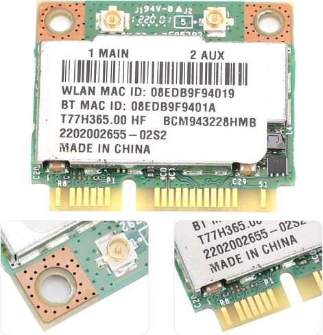 بطاقة واي فاي صغيرة ثنائية النطاق بتقنية بي سي إيه، بطاقة محول شبكة لاسلكية، 802. محول واي فاي السريع 802. 11A/B/G/N 300Mbps PCI Express لـ Win7/Win8/Win10 in Kuwait
