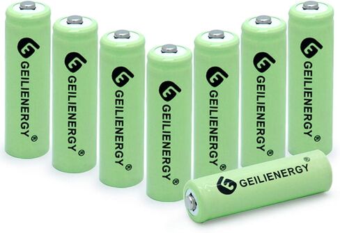AA Ni-MH 600mAh 1.2V Rechargable Solar Light Batteries for Outdoor Solar Lamps Garden Lights Remotes Mice(8Pcs) in Kuwait