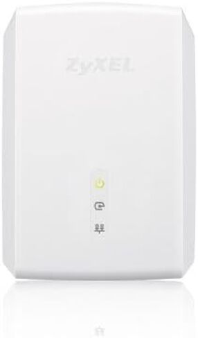 محول ZyXEL Mini Powerline AV2 Gigabit بسرعة 600 ميجابت في الثانية مع مرور التيار المتردد، مجموعة المبتدئين - وحدتان (PLA5215KIT) in Saudi Arabia
