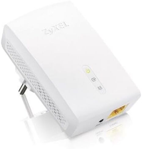 محول ZyXEL Mini Powerline AV2 Gigabit بسرعة 600 ميجابت في الثانية مع مرور التيار المتردد، مجموعة المبتدئين - وحدتان (PLA5215KIT) in Saudi Arabia
