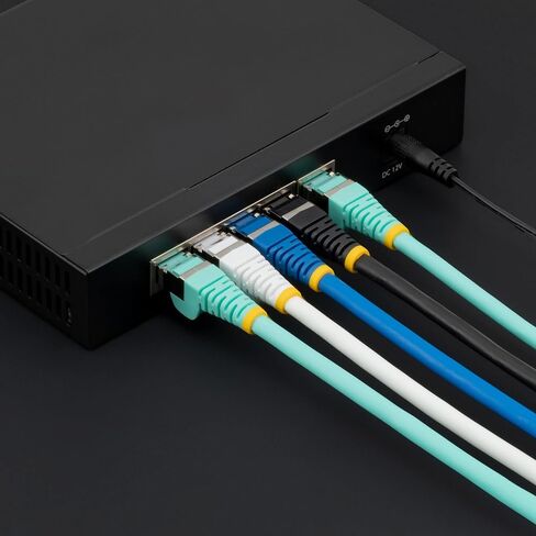 StarTech.com 7ft CAT6a Ethernet Cable - Low Smoke Zero Halogen (LSZH) - 10 Gigabit 500MHz 100W PoE RJ45 S/FTP Black Network Patch Cord Snagless w/Strain Relief (NLBK-7F-CAT6A-PATCH) in Saudi Arabia
