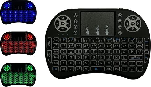 لوحة مفاتيح صغيرة لاسلكية MakerSpot 2.4 جيجا هرتز مع لوحة لمس وماوس متوافقة مع Android TV Box وPS4 وRaspberry Pi والتلفزيون الذكي والكمبيوتر الشخصي in Kuwait