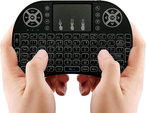 لوحة مفاتيح صغيرة لاسلكية MakerSpot 2.4 جيجا هرتز مع لوحة لمس وماوس متوافقة مع Android TV Box وPS4 وRaspberry Pi والتلفزيون الذكي والكمبيوتر الشخصي in Kuwait