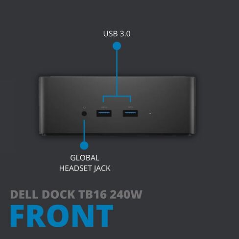 Koncept Dell TB16 Docking Station Bundle with 240W AC Adapter, HDMI Cable & Microfiber Cleaning Cloth (Renewed) in Saudi Arabia