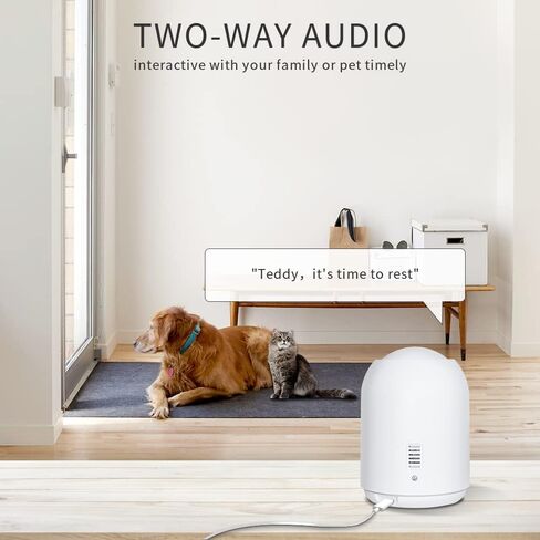 LPDISPLAY Security Camera Smart Pan/Tilt 1080P HD Indoor Camera with Night Vision, 2-Way Audio WiFi Camera Motion Detection for Baby and Pet Monitor, Cloud & SD Card Storage(Only Supports 2.4G Wi-Fi) in Kuwait