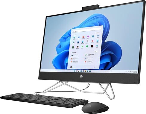 HP 27-cb1095xt 27 بوصة FHD الكل في واحد Intel Core i7-1255U 3.0 جيجا هرتز 16 جيجا رام 512 جيجا و1 تيرابايت HDD Windows 11 Home Jet Black (متجدد) in Kuwait