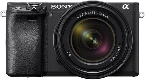 Sony Alpha a6400 Mirrorless Digital Camera with 18-135mm Lens (Black) with Photo and Video Suite, Memory Card, Rechargeable Battery (2-Pack) and Dual Charger, and Lens Protection Filter (6 Items) in Saudi Arabia