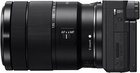 Sony Alpha a6400 Mirrorless Digital Camera with 18-135mm Lens (Black) with Photo and Video Suite, Memory Card, Rechargeable Battery (2-Pack) and Dual Charger, and Lens Protection Filter (6 Items) in Saudi Arabia