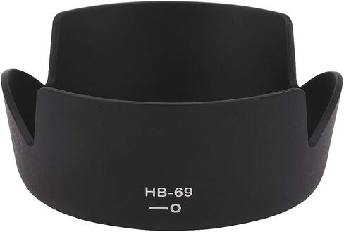 Haoge Bayonet Lens Hood for Nikon Nikkor AF-S 18-55mm f3.5-5.6G VR DX II Lens Replaces Nikon HB-69 in Saudi Arabia