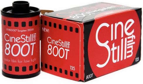 كيهنستيل غشاء تنجستين ملون 800T ISO 800 مقاس 35 ملم × 36 عرضًا + غلاف صلب JCH 35 ملم - حافظة تحمل 5 لفات من الغشاء in Kuwait