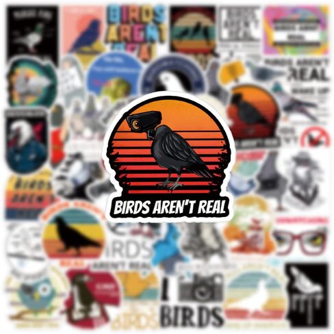 52 قطعة من ملصقات الطيور ليست حقيقية، ملصق مضاد للماء من الفينيل الجمالي المضحك لزجاجة المياه، والكمبيوتر المحمول، والهاتف، ولوح التزلج، وهدايا سجل القصاصات للأطفال والمراهقين والبالغين لديكور مستلزمات الحفلات in Kuwait