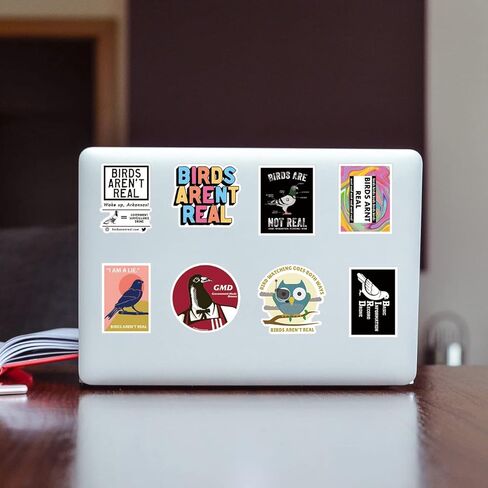 52 قطعة من ملصقات الطيور ليست حقيقية، ملصق مضاد للماء من الفينيل الجمالي المضحك لزجاجة المياه، والكمبيوتر المحمول، والهاتف، ولوح التزلج، وهدايا سجل القصاصات للأطفال والمراهقين والبالغين لديكور مستلزمات الحفلات in Kuwait