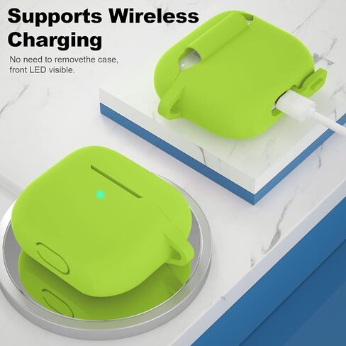 Compatible with AirPods 3 Case, Protective Silicone Cover for AirPods 3rd Generation Case 2021, Wireless Charging - Dark Blue in Kuwait