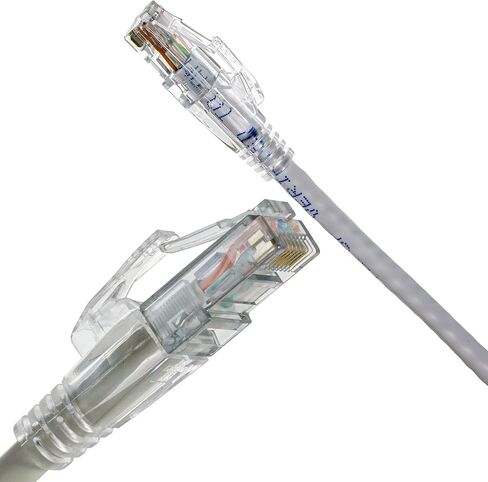 كابل إيثرنت CAT6 قابل للقفل بطول 10 أقدام NTW، كابل تصحيح شبكة إيثرنت RJ45 net-Lock (UTP)، Snagless، رمادي (NL-U6KC010LG5R) + 10 إدخالات مفتاح net-Lock + 1 أداة استخراج متضمنة، 5PK in Kuwait