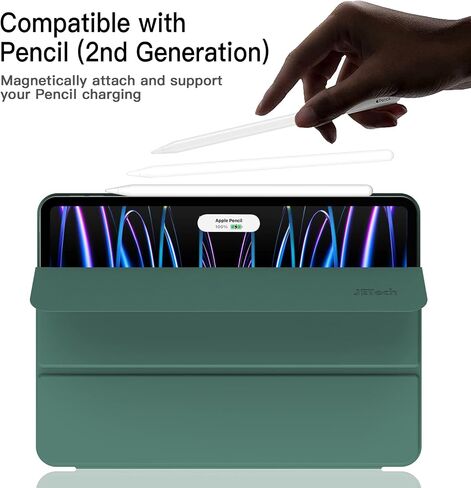 JETech Magnetic Case for iPad Pro 11 Inch (2022/2021/2020/2018 Model), and iPad Air 5/4 (10.9-Inch 2022/2020), Support Pencil 2nd Gen Charging, Magnetic Attachment (Starlight) in Saudi Arabia