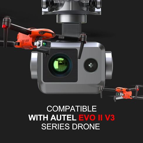 كاميرا Autel Robotics EVO II Dual 640T Gimbal V3، تصوير حراري 640*512@30 إطارًا في الثانية، مستشعر RYYB CMOS 8K مقاس 0.8 بوصة، 10+ أوضاع قياس درجة الحرارة، أداة تحليل حراري F-ree، متوافقة مع EVO II Pro Enterprise V3، EVO II Pro RTK V3، EVO II Dual 640T V3 in Kuwait