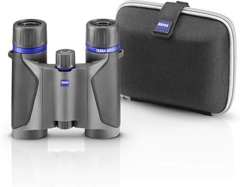 منظار الجيب ZEISS Terra ED صغير الحجم ومقاوم للماء وسريع التركيز مع زجاج مطلي للحصول على وضوح مثالي في جميع الظروف الجوية لمشاهدة الطيور والصيد ومشاهدة المعالم السياحية in Saudi Arabia