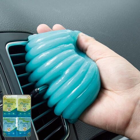 Cleaning Gel, (4 PCS), Car Cleaning Gel, Automotive Cleaning Supplies, Car Accessories for Women, Men, Car Detail Supplies, Laptop, Keyboard, Tv Remotes, Cell Phones, Cameras Cleaner, GetCoolGoodies in Saudi Arabia