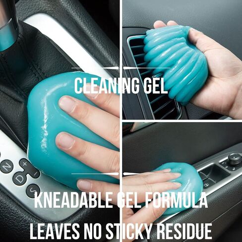 Cleaning Gel, (4 PCS), Car Cleaning Gel, Automotive Cleaning Supplies, Car Accessories for Women, Men, Car Detail Supplies, Laptop, Keyboard, Tv Remotes, Cell Phones, Cameras Cleaner, GetCoolGoodies in Saudi Arabia