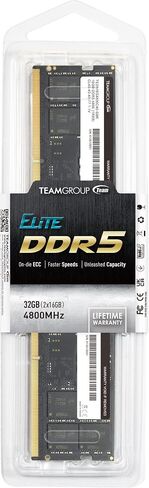 TEAMGROUP Elite SODIMM DDR5 64GB (2x32GB) 4800MHz (PC5-38400) CL40 Non-ECC Unbuffered 1.1V 262 Pin وحدة ذاكرة الكمبيوتر المحمول - TED564G4800C40DC-S01 in Saudi Arabia