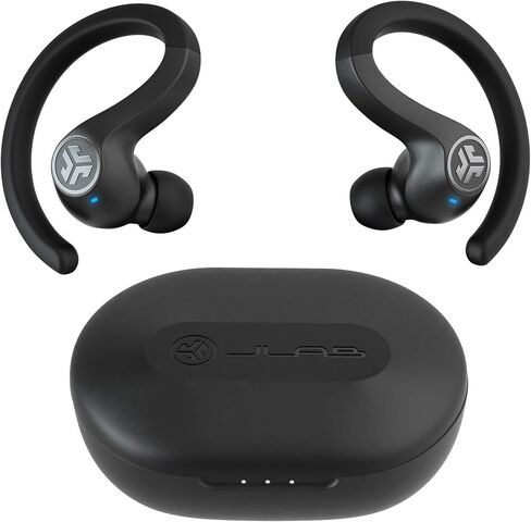 سماعات أذن بلوتوث لاسلكية JLab Audio JBuds Air Sport True + حقيبة شحن - أسود - مقاومة العرق IP66 - فئة 1 بلوتوث 5 (متجددة) in Saudi Arabia