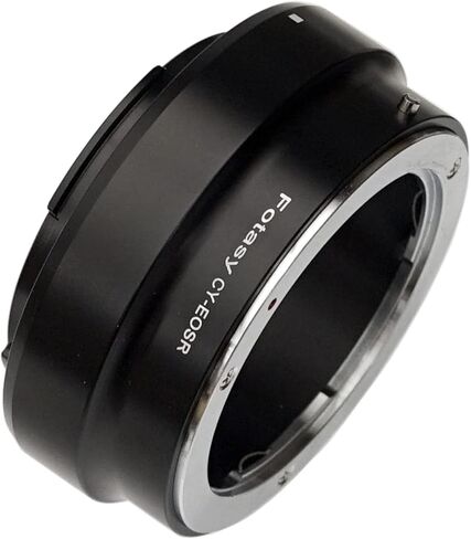 Fotasy Contax Yashica C/Y Lens to Cannon EOS RF Mount Adapter, CY EOS R Adapter, C/Y RF Ring, Infinity Focus, Compatible with Canon EOS R Mirrorless Camera EOS R RP Ra R3 R5 R6 R7 R10 in Saudi Arabia