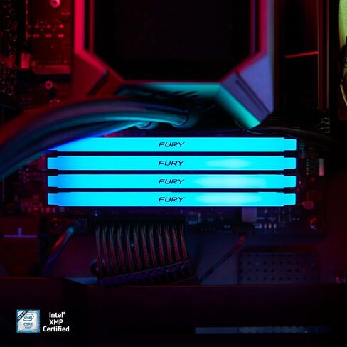 كينغستون ذاكرة كمبيوتر فيوري بيست RGB 8GB 3200MT/s DDR4 CL16 DIMM KF432C16BB2A/8 in Kuwait