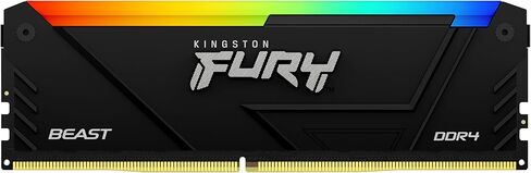 Kingston FURY Beast 64GB (2x32GB) 3200MT/s DDR4 CL16 Desktop Memory Kit of 2 | Intel XMP | AMD Ryzen | Plug n Play | RGB Infrared Syncing | KF432C16BB2AK2/64 in Saudi Arabia