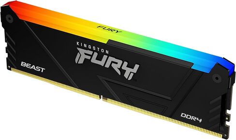 Kingston FURY Beast 64GB (2x32GB) 3200MT/s DDR4 CL16 Desktop Memory Kit of 2 | Intel XMP | AMD Ryzen | Plug n Play | RGB Infrared Syncing | KF432C16BB2AK2/64 in Saudi Arabia