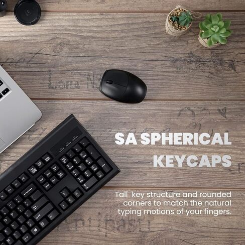 بيريكس كيبورد USB سلكي كامل الاداء من بيريبورد-106M، مفاتيح مريحة منحنية، لون رمادي كلاسيكي/ابيض، تصميم انجليزي امريكي in Saudi Arabia