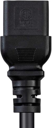 Monoprice Heavy Duty Computer Power Cord - 10 Feet - Black | IEC 60320 C19 to NEMA 5-15P, 14AWG, 15A, SJT, 125V in Saudi Arabia