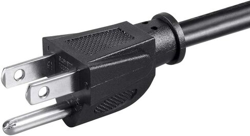 Monoprice Power Cord - NEMA 5-15P to IEC 60320 C19, 14AWG, 15A/1875W, 3-Prong, 15 Feet, Black in Saudi Arabia