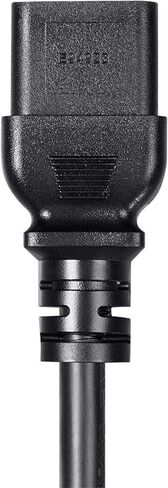 Monoprice Power Cord - NEMA 5-15P to IEC 60320 C19, 14AWG, 15A/1875W, 3-Prong, 15 Feet, Black in Saudi Arabia